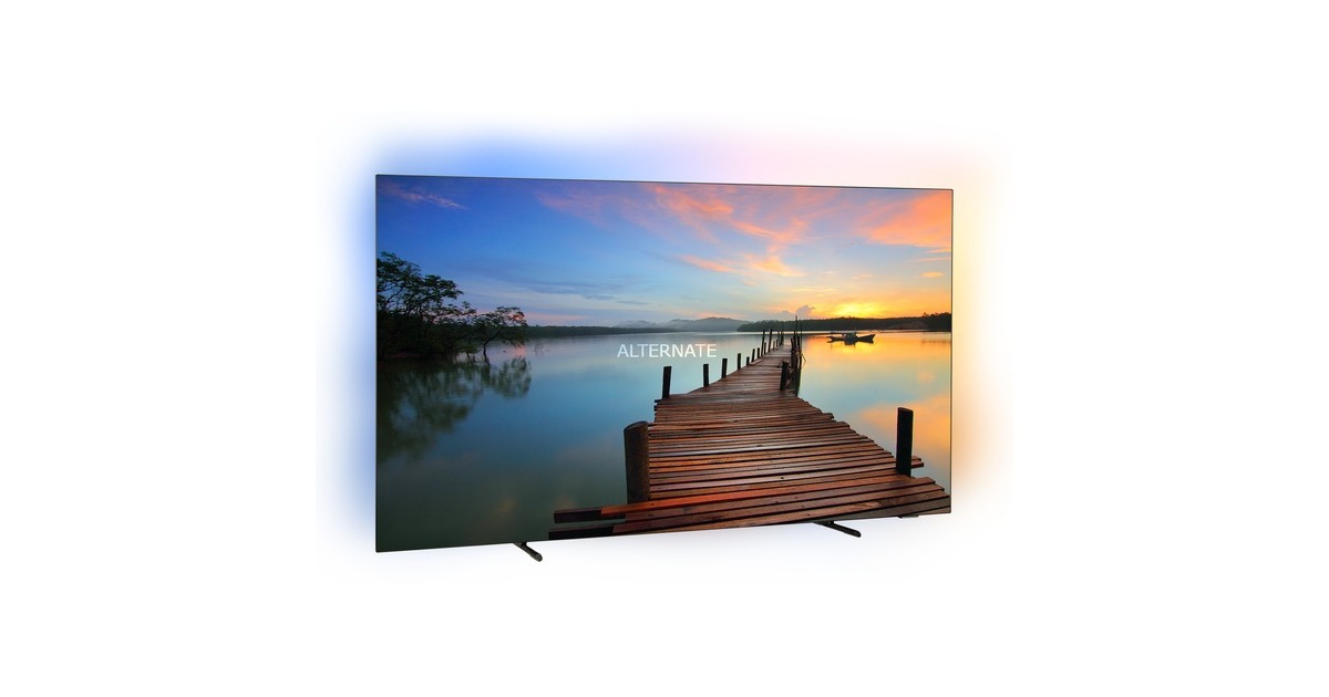Philips 65OLED718/12, OLED-Fernseher(164 cm (65 Zoll), grau, UltraHD/4K, Ambilight, HDR, 120Hz Panel)