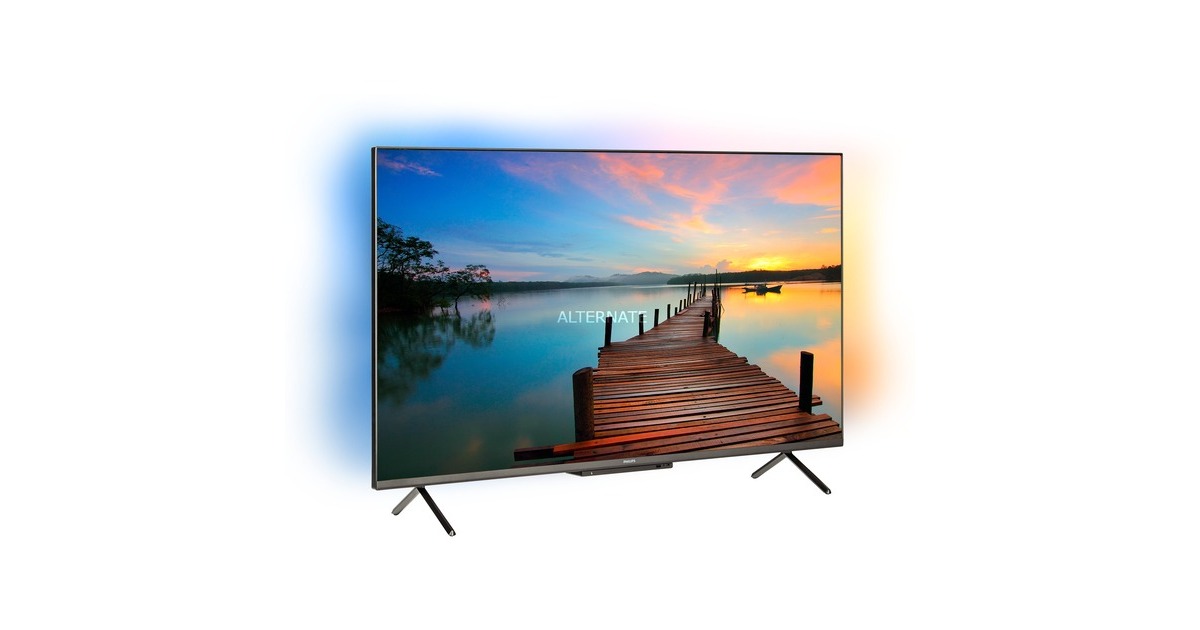 Philips 65PUS8118/12, LED-Fernseher(164 cm (65 Zoll), hellsilber, UltraHD/4K, WLAN, Ambilight, Dolby Vision)