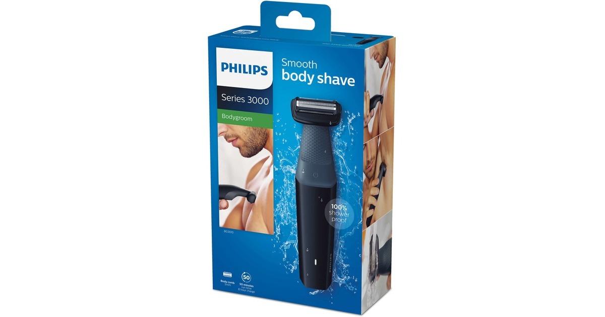 Philips BG3010/15 Bodygroom series 3000, Haarschneider(schwarz/dunkelgrau)