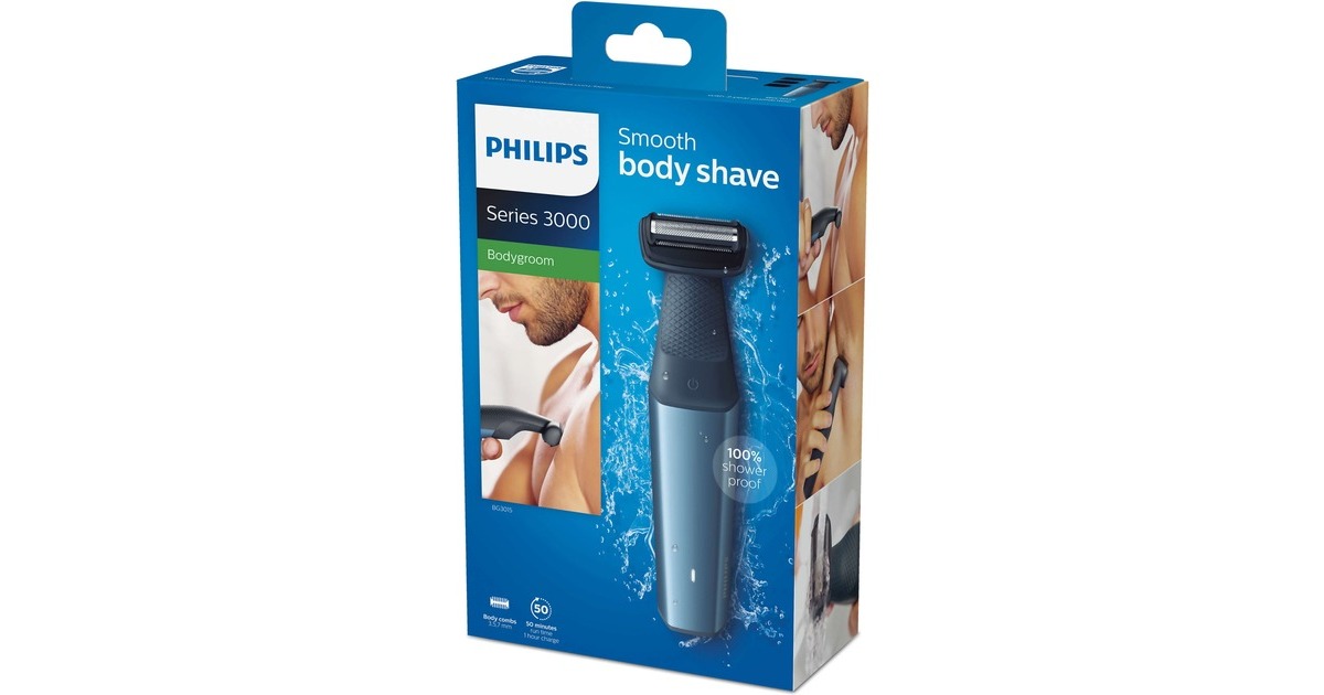 Philips BG3015/15 Bodygroom series 3000, Haarschneider(silber/dunkelgrau)