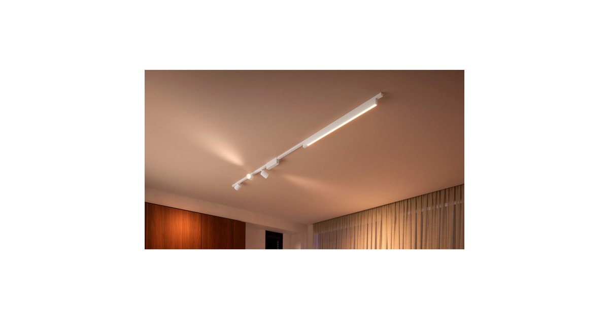 Philips Hue Perifo Basis-Set für die Decke (gerade, 3 Spots, 1 Lightbar), Leuchte(weiß)