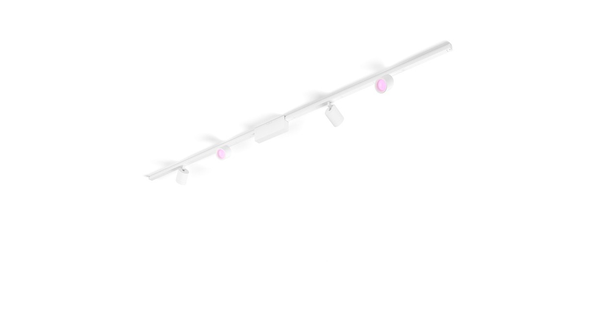 Philips Hue Perifo Basis-Set für die Decke (gerade, 4 Spots), Leuchte(weiß)