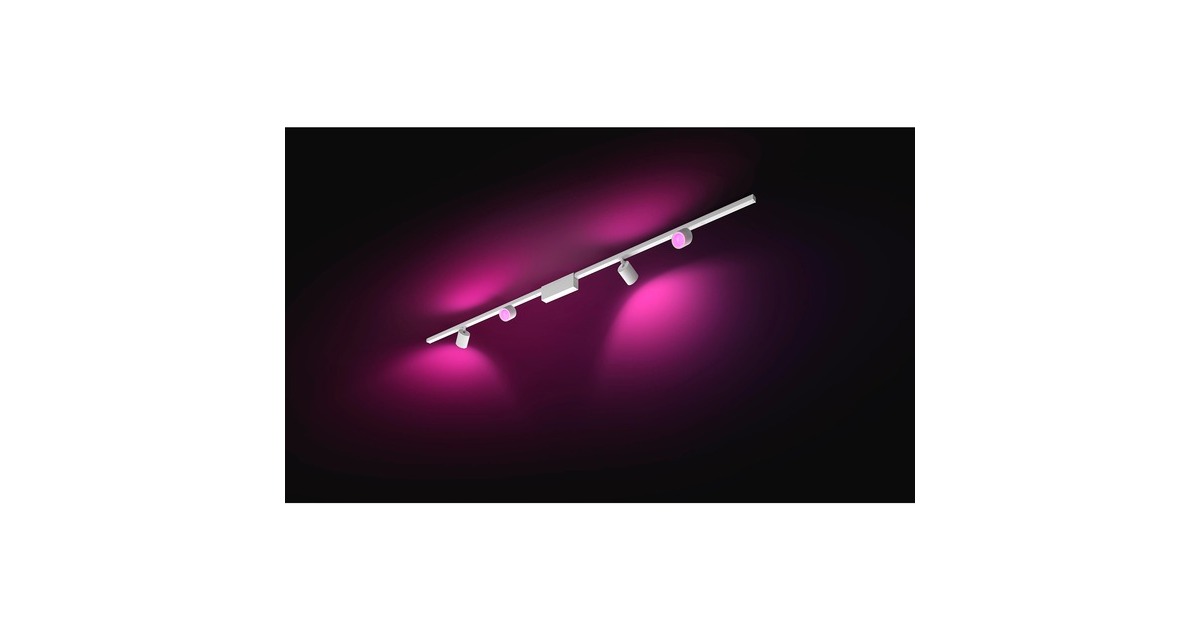 Philips Hue Perifo Basis-Set für die Decke (gerade, 4 Spots), Leuchte(weiß)