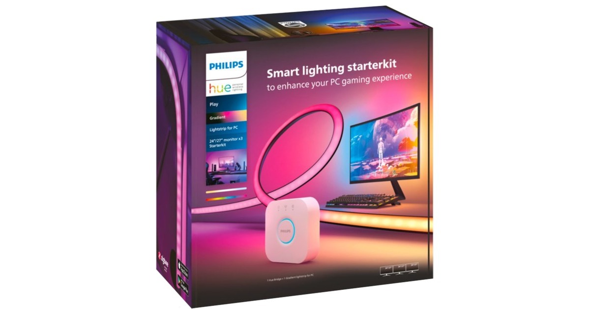 Philips Hue Play Gradient Lightstrip für PC (3x 24-27