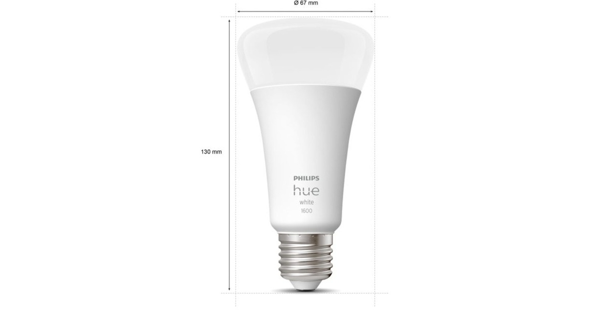 Philips Hue White A67 E27, LED-Lampe(ersetzt 100 Watt)