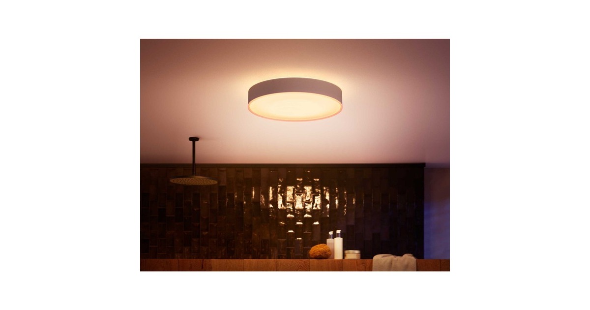 Philips Hue White Ambiance Devere Deckenleuchte, LED-Leuchte(weiß)