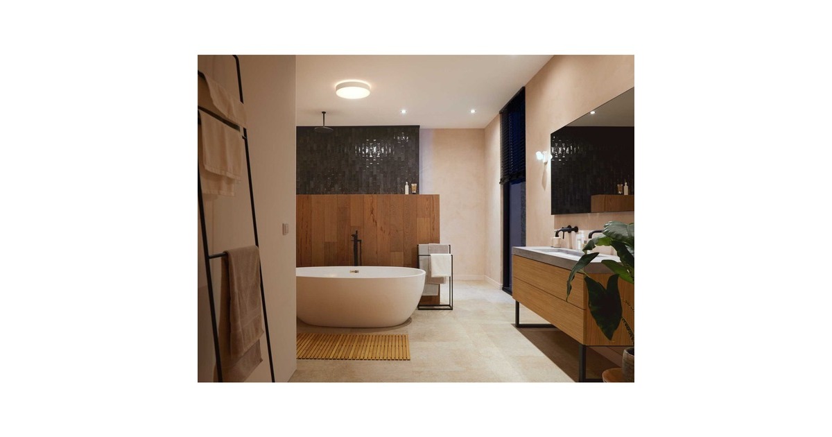 Philips Hue White Ambiance Devere Deckenleuchte, LED-Leuchte(weiß)