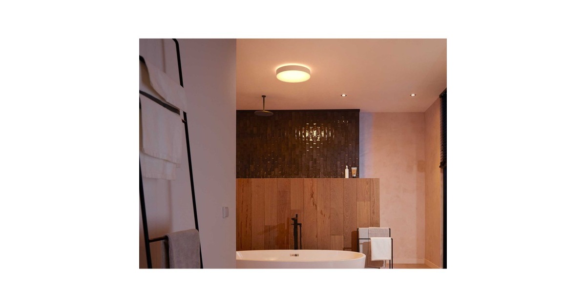 Philips Hue White Ambiance Devere Deckenleuchte, LED-Leuchte(weiß)