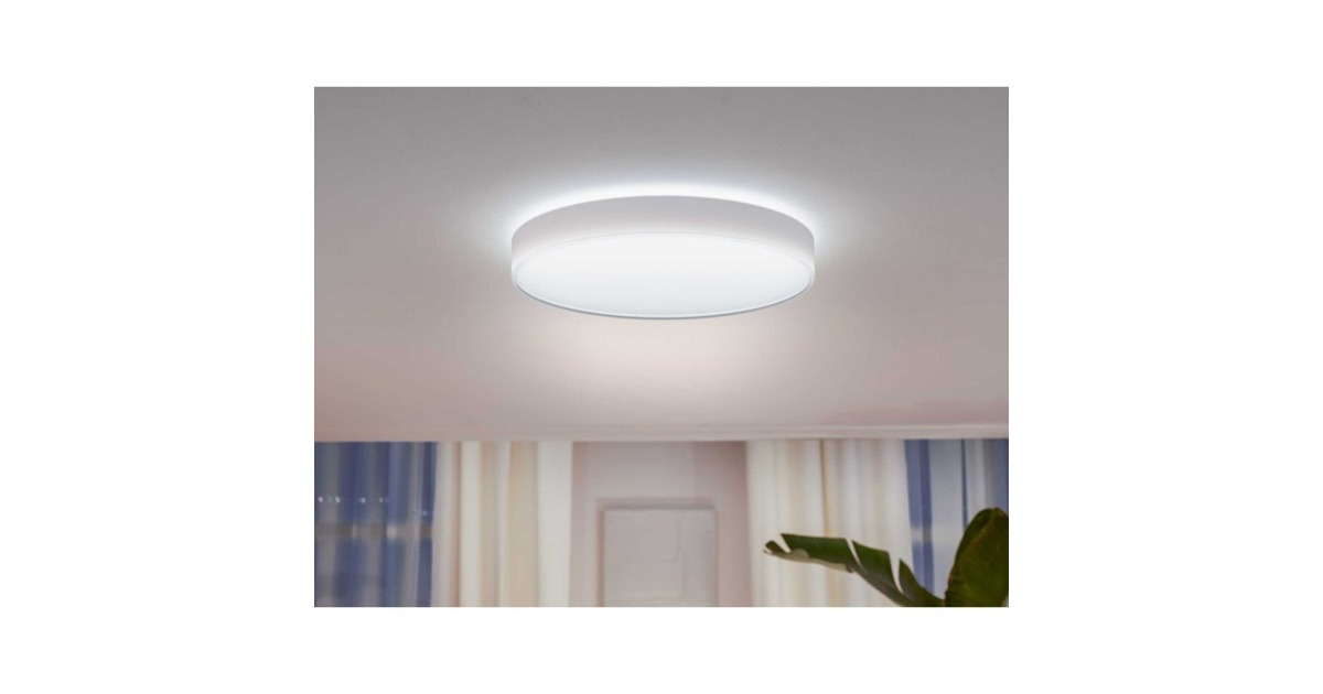 Philips Hue White Ambiance Enrave extra große Deckenleuchte, LED-Leuchte(weiß)