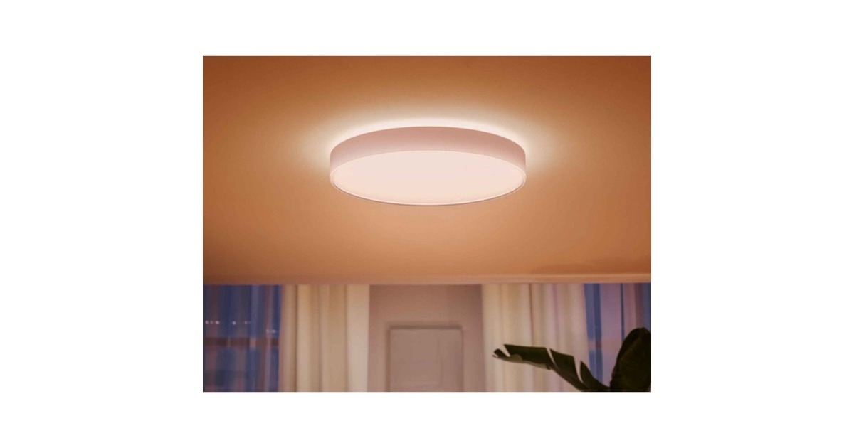 Philips Hue White Ambiance Enrave extra große Deckenleuchte, LED-Leuchte(weiß)