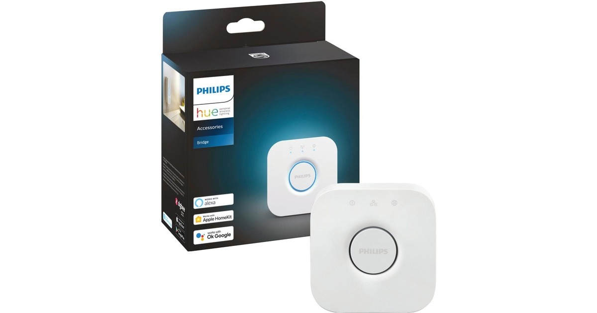 Philips Hue White Ambiance GU10 + Bridge, LED-Lampe(Doppelpack, ersetzt 35 Watt, inkl. Hue Bridge)