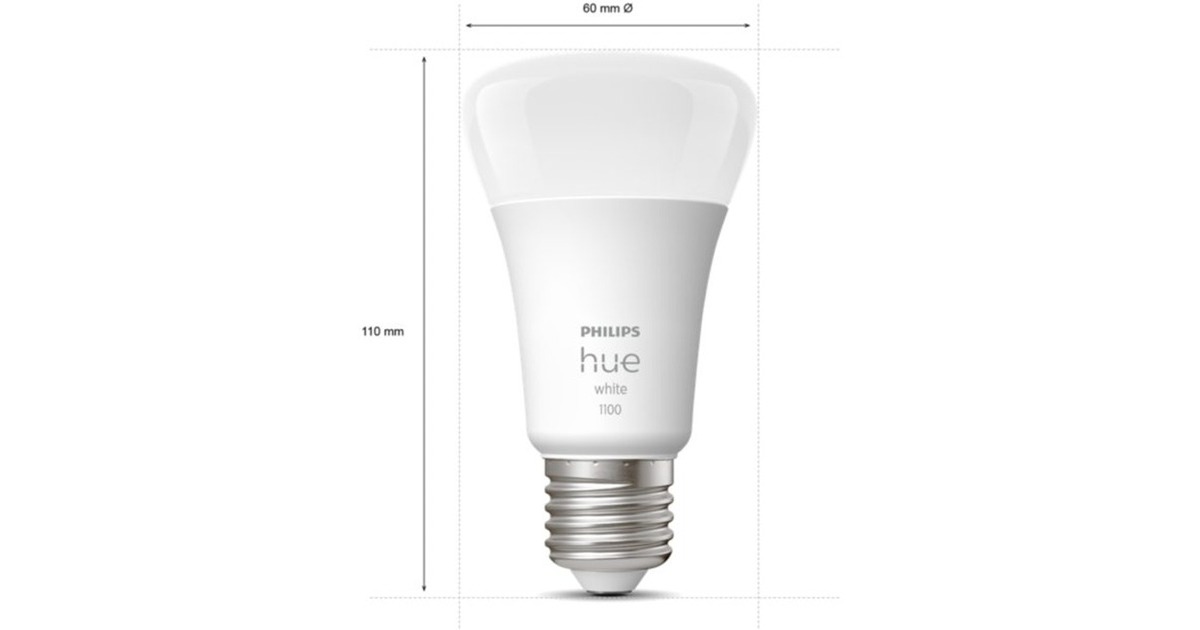 Philips Hue White Starter-Kit E27, LED-Lampe(drei Lampen, eine Hue-Bridge, ein Dimmschalter, ersetzt 75 Watt)