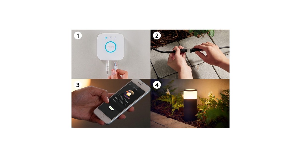 Philips Hue White & Color Ambiance Calla Sockelleuchte, LED-Leuchte(schwarz, Erweiterung)