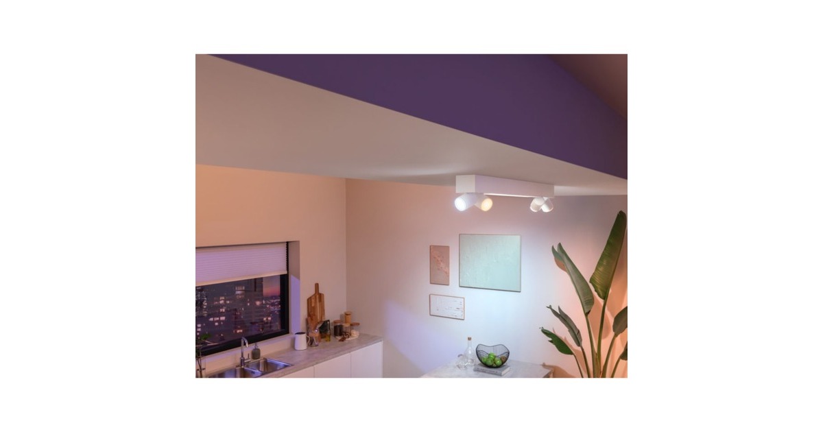 Philips Hue White & Color Ambiance Centris 4er-Deckenspot, LED-Leuchte(weiß)