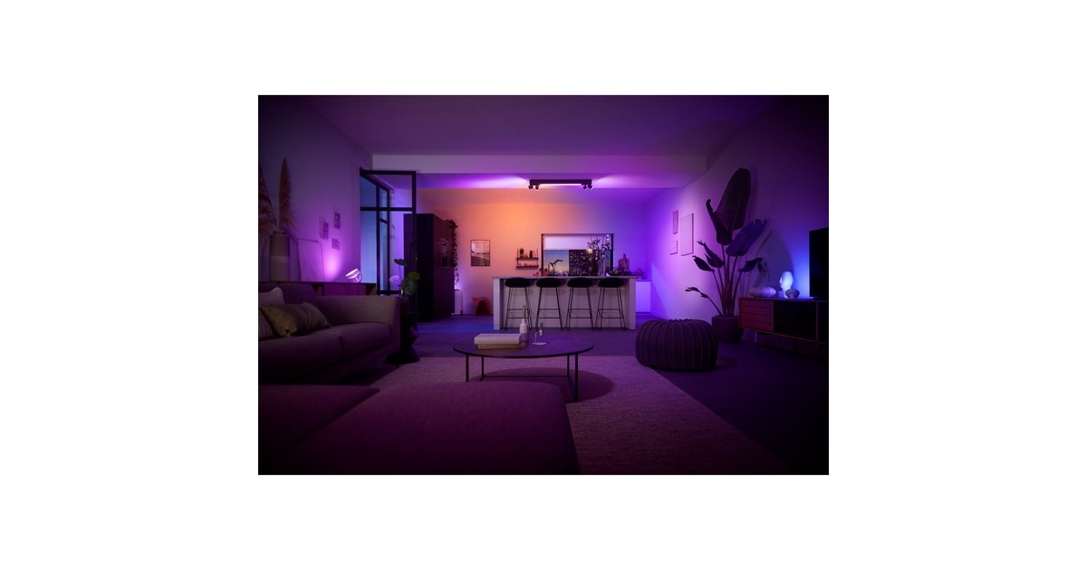 Philips Hue White & Color Ambiance Centris 4er-Deckenspot, LED-Leuchte(schwarz)