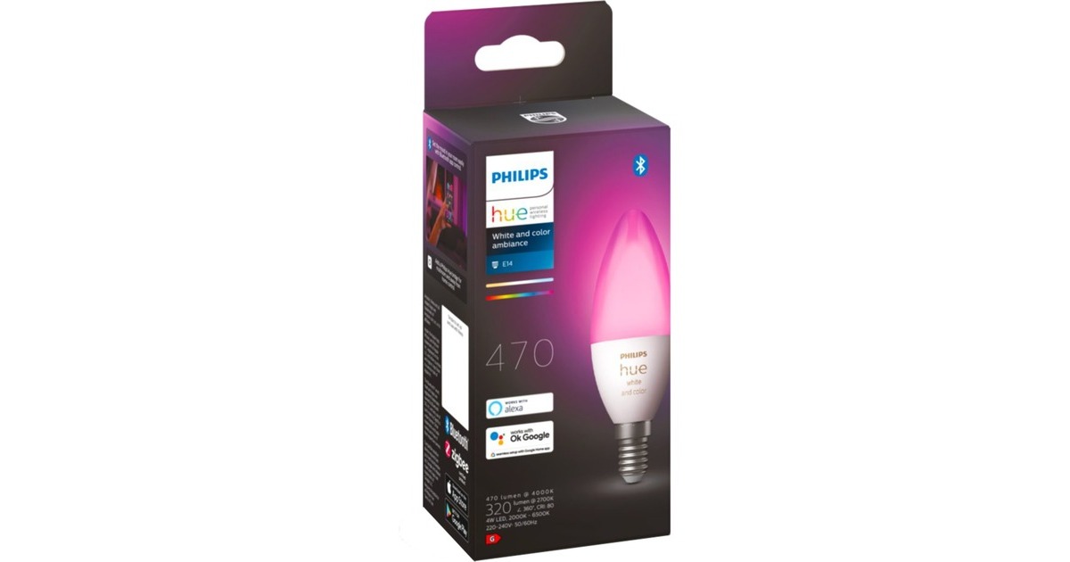 Philips Hue White & Color Ambiance E14, LED-Lampe(ersetzt 25 Watt)