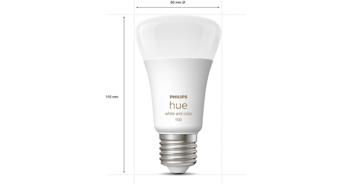 Philips Hue White & Color Ambiance E27, LED-Lampe(Doppelpack, ersetzt 75 Watt)