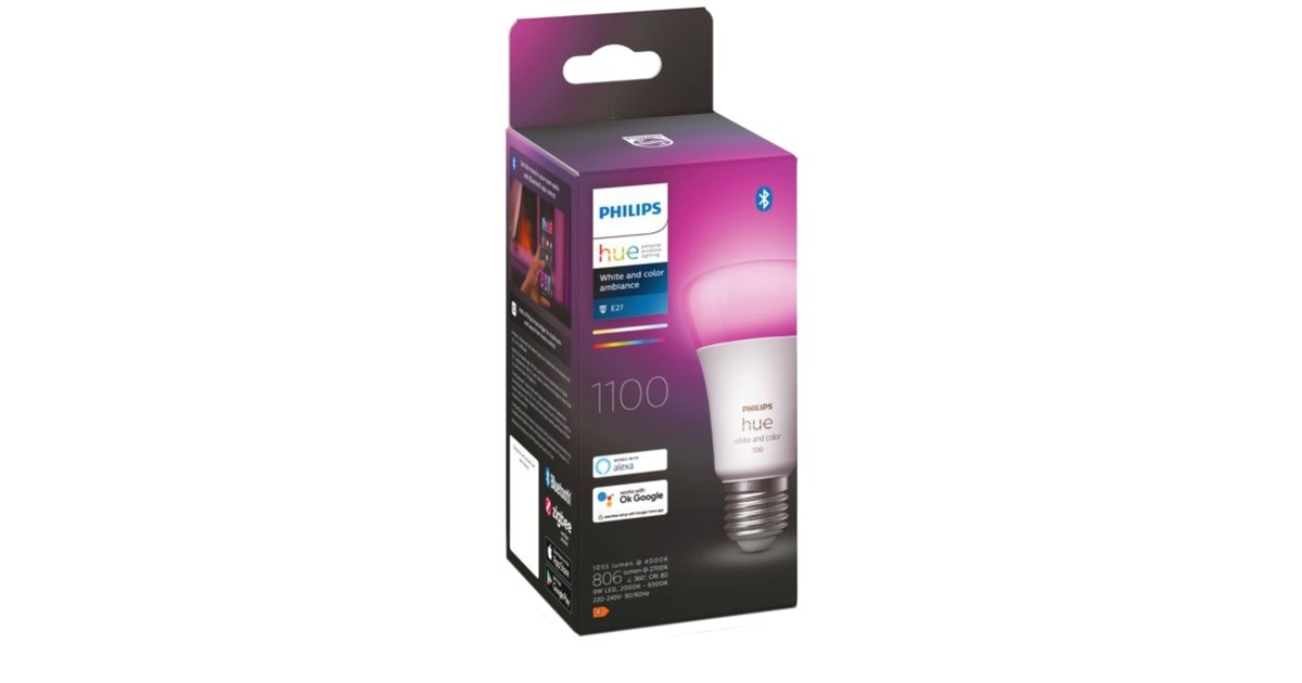 Philips Hue White & Color Ambiance E27, LED-Lampe(ersetzt 75 Watt)