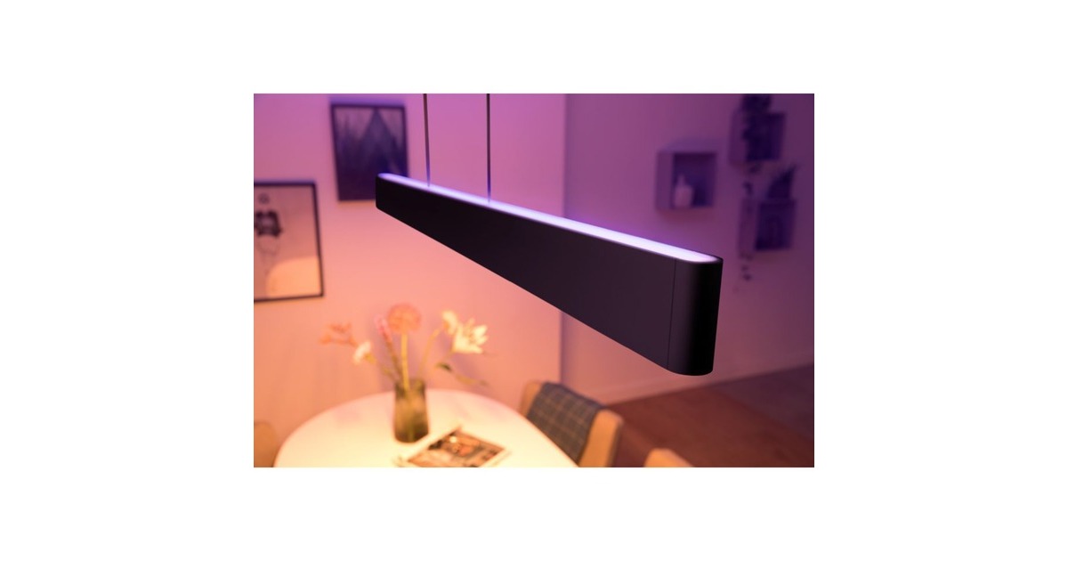 Philips Hue White & Color Ambiance Ensis Pendelleuchte, LED-Leuchte(schwarz)