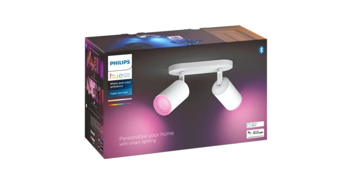 Philips Hue White & Color Ambiance Fugato 2er-Spot, LED-Leuchte(weiß)