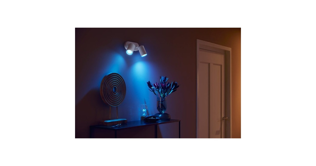 Philips Hue White & Color Ambiance Fugato 2er-Spot, LED-Leuchte(weiß)