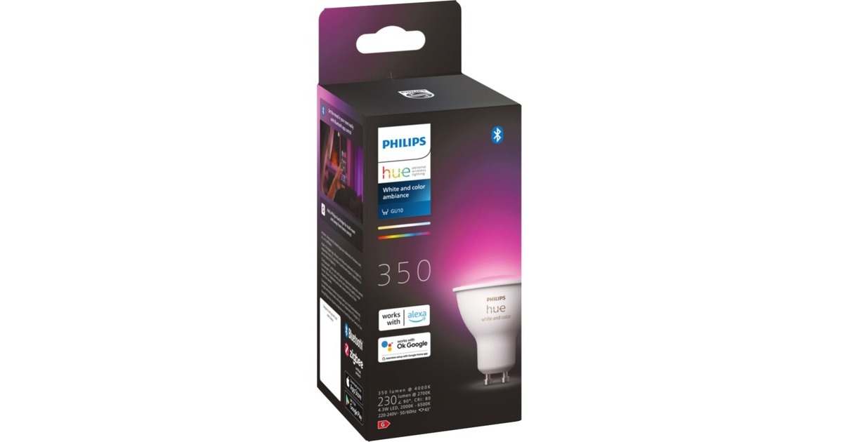 Philips Hue White & Color Ambiance GU10, LED-Lampe(ersetzt 35 Watt)