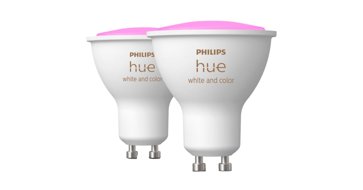Philips Hue White & Color Ambiance GU10, LED-Lampe(Doppelpack, ersetzt 35 Watt)