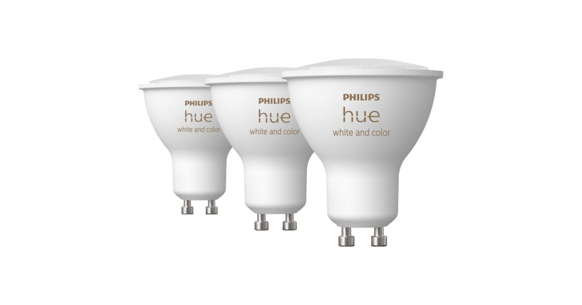 Philips Hue White & Color Ambiance GU10, LED-Lampe(Dreierpack, ersetzt 35 Watt)