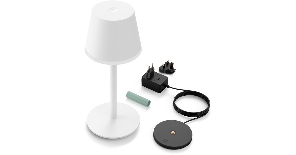 Philips Hue White & Color Ambiance Go tragbare Tischleuchte(weiß)