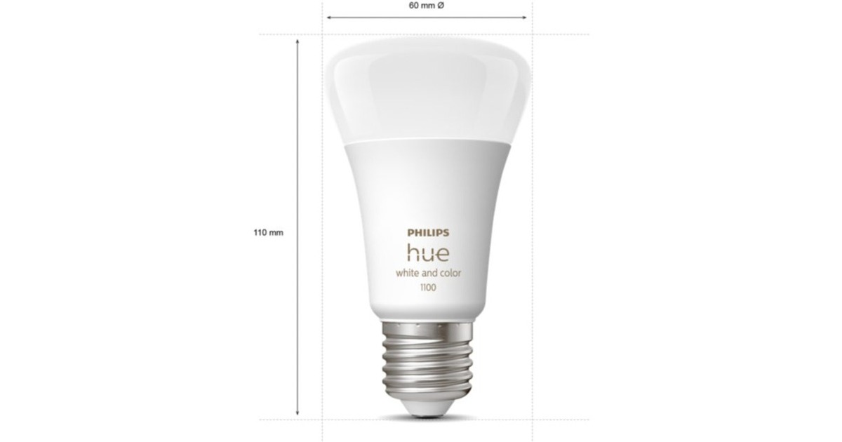 Philips Hue White & Color Ambiance Starter-Kit E27, LED-Lampe(drei Lampen, eine Hue-Bridge, ein Dimmschalter, ersetzt 60 Watt)