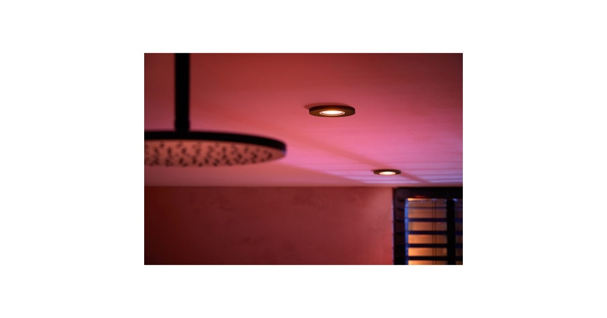 Philips Hue White & Color Ambiance Xamento Einbauspot, LED-Leuchte(schwarz, 1 Stück)