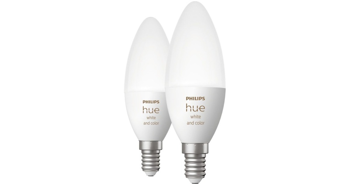 Philips Hue White & Color E14, LED-Lampe(Doppelpack, ersetzt 25 Watt)