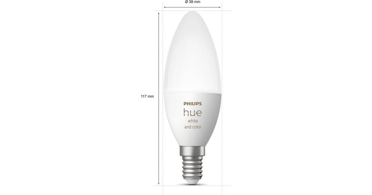 Philips Hue White & Color E14, LED-Lampe(Doppelpack, ersetzt 25 Watt)