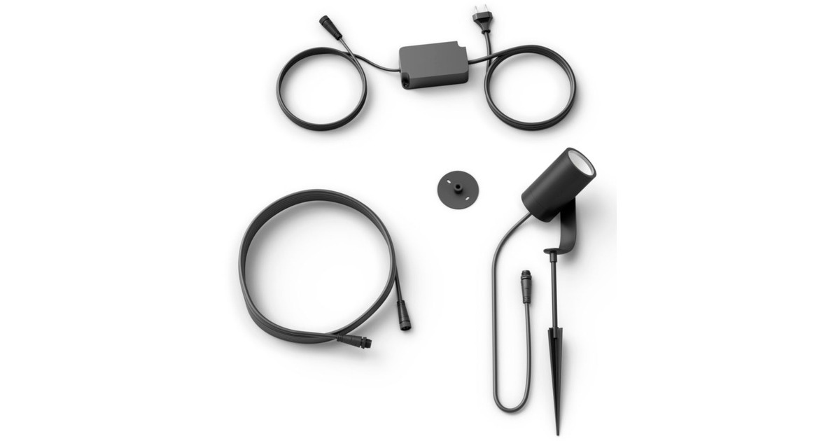 Philips Hue White and color ambiance Lily Gartenstrahler, LED-Leuchte(schwarz, Basis-Set)