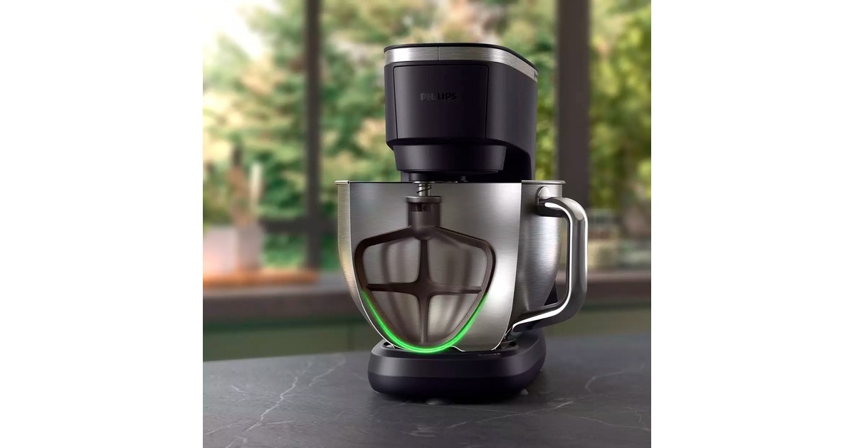 Philips Küchenmaschine HR7962/01 Series 7000(schwarz/silber, 1.000 Watt)