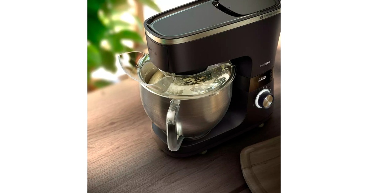 Philips Küchenmaschine HR7962/01 Series 7000(schwarz/silber, 1.000 Watt)