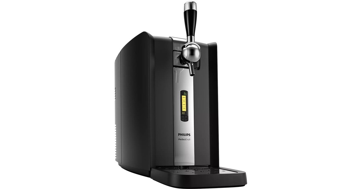 Philips PerfectDraft Bierzapfanlage HD3720/25(schwarz/silber, Kühlung 3°C)