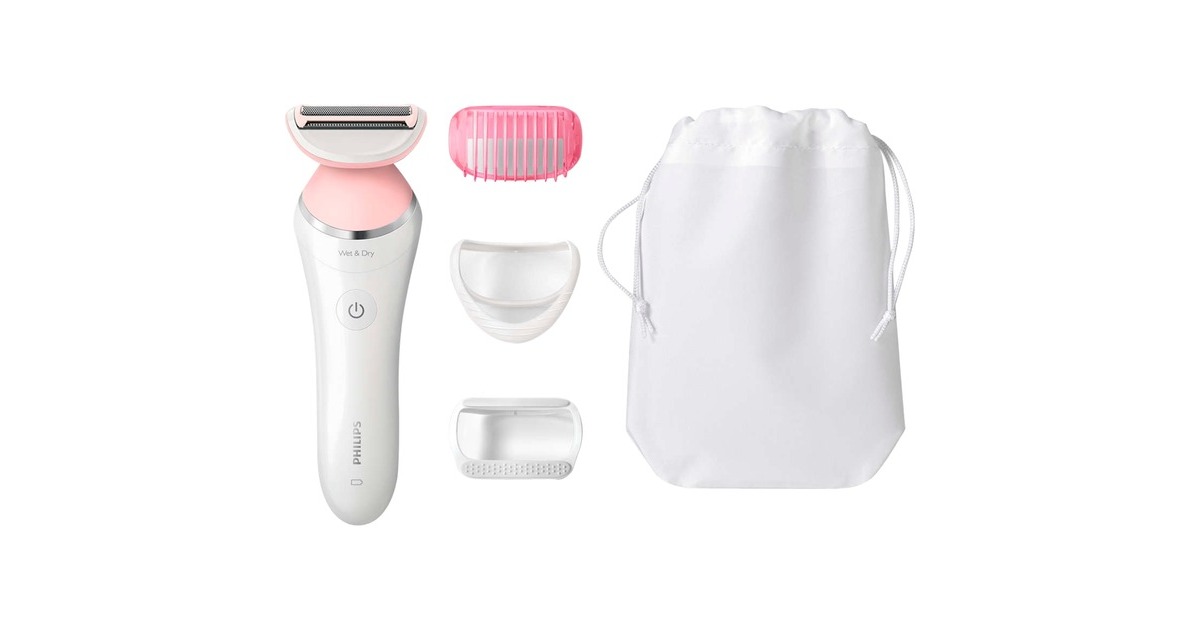 Philips SatinShave Advanced BRL140/00, Ladyshaver(weiß/hellblau)