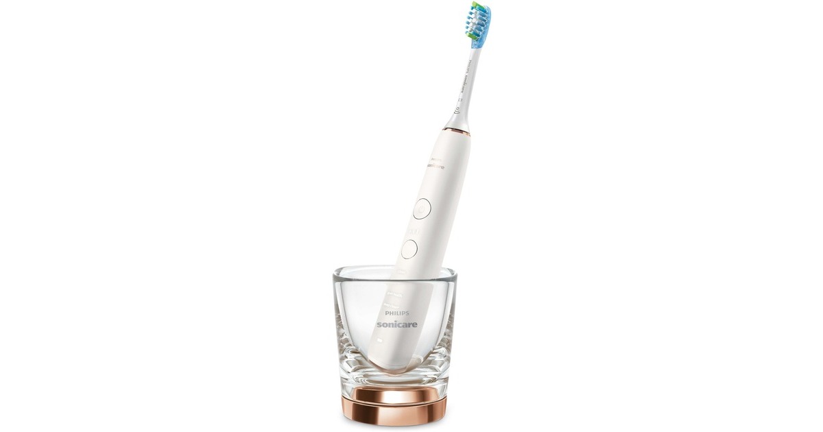 Philips Sonicare DiamondClean HX9914/61, Elektrische Zahnbürste(roségold/schwarz, inkl. 2. Handstück)