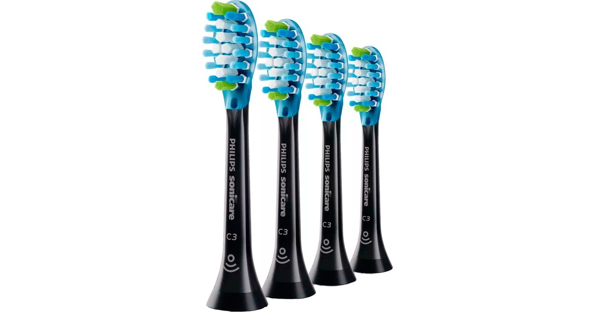 Philips Sonicare HX9044/17 C3 Premium Plaque Defence 4er, Aufsteckbürste(schwarz)