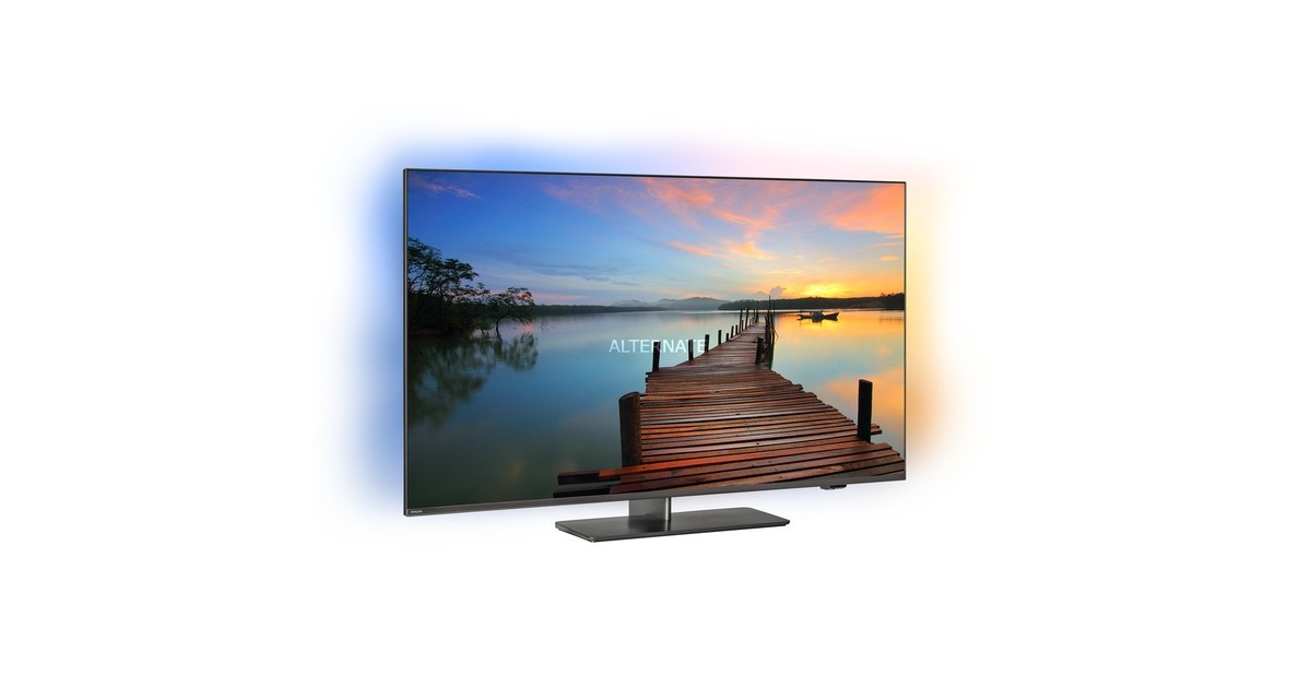 Philips The One 55PUS8818/12, LED-Fernseher(139 cm (55 Zoll), dunkelgrau, UltraHD/4K, WLAN, Ambilight, Dolby Vision, 120Hz Panel)