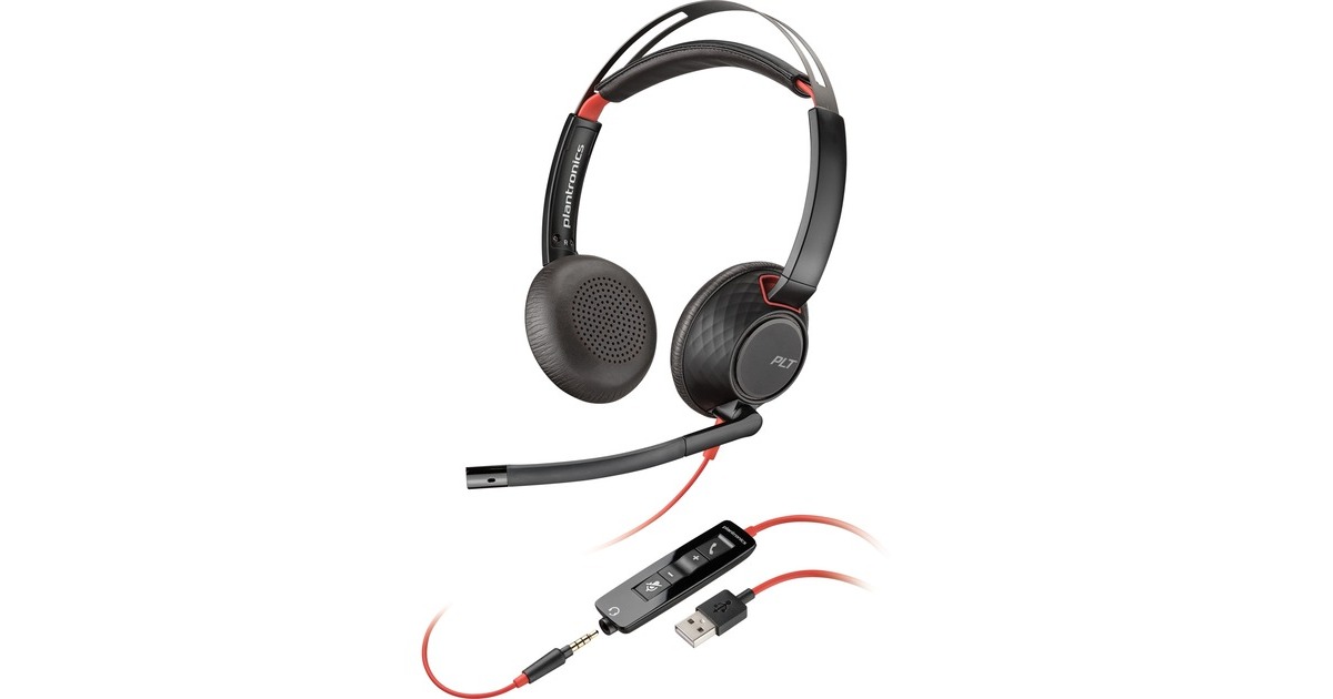 Plantronics Blackwire 5220, Headset(schwarz, Klinke, USB-A)