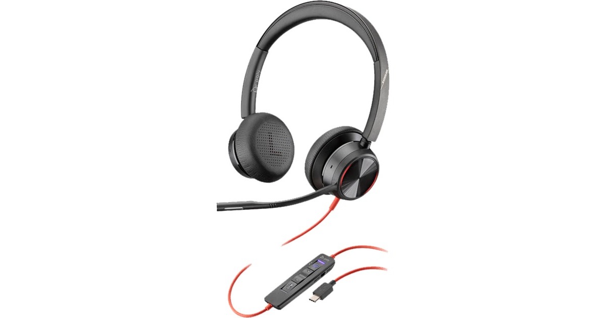 Plantronics Blackwire C8225-M, Headset(schwarz, ANC, USB-A, Microsoft Teams)