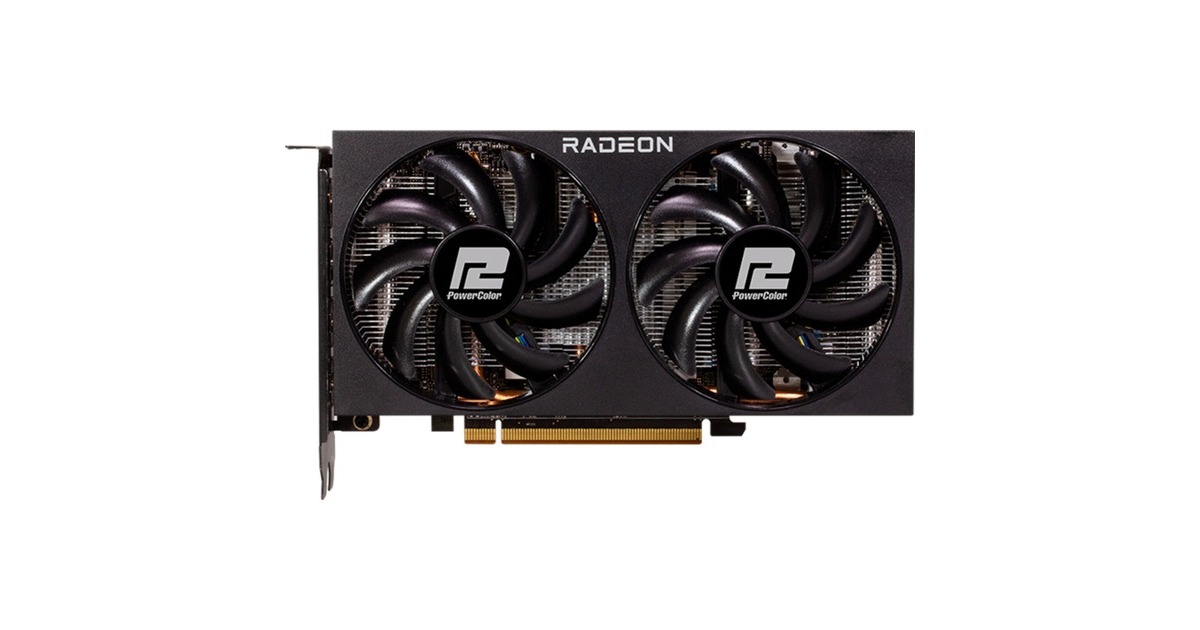 PowerColor Radeon RX 7600 Fighter 8GB, Grafikkarte(RDNA 3, GDDR6, 3x DisplayPort, 1x HDMI 2.1)