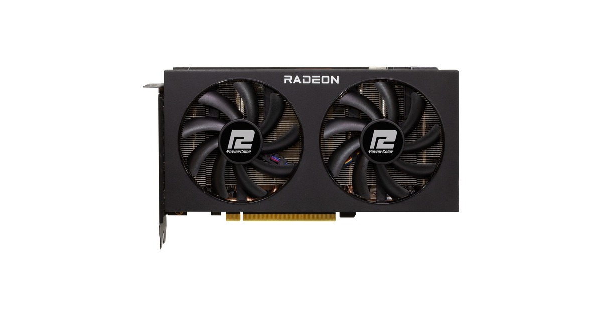 PowerColor Radeon RX 7600 XT Fighter 16GB, Grafikkarte(RDNA 3, GDDR6, 3x DisplayPort, 1x HDMI 2.1)
