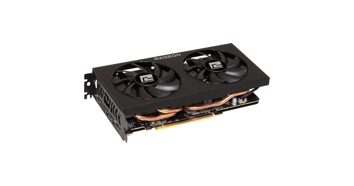 PowerColor Radeon RX 7600 XT Fighter 16GB, Grafikkarte(RDNA 3, GDDR6, 3x DisplayPort, 1x HDMI 2.1)