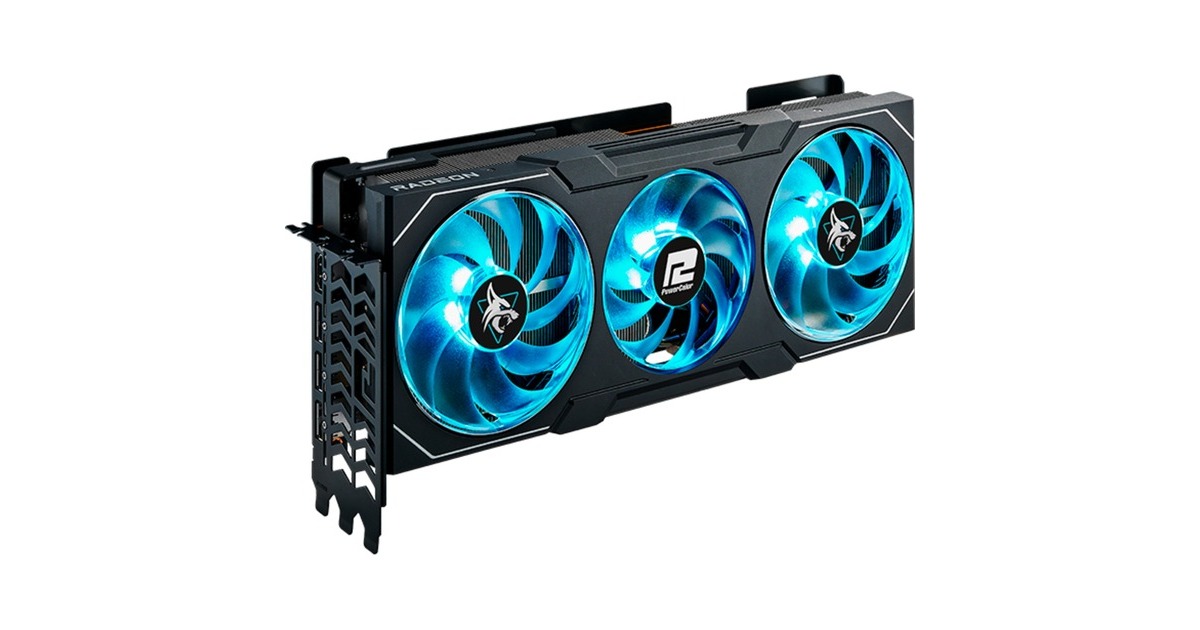 PowerColor Radeon RX 7900 XTX Hellhound 24GB OC, Grafikkarte(schwarz)