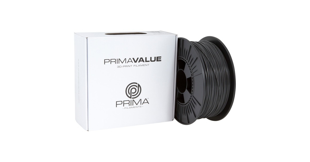 PrimaCreator PrimaValue PLA Dark grey, 3D-Kartusche(dunkelgrau, 1 kg, 1,75 mm, auf Rolle)