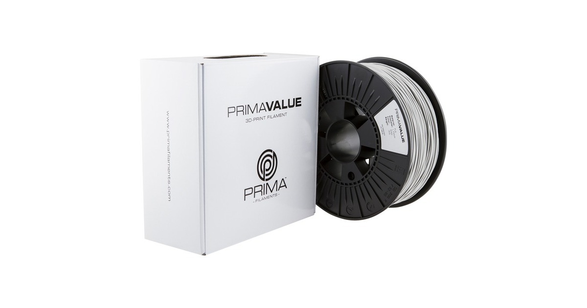 PrimaCreator PrimaValue PLA Light grey, 3D-Kartusche(hellgrau, 1 kg, 1,75 mm, auf Rolle)