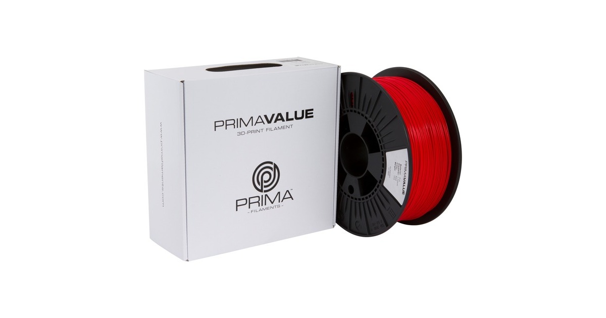 PrimaCreator PrimaValue PLA Red, 3D-Kartusche(rot, 1 kg, 1,75 mm, auf Rolle)